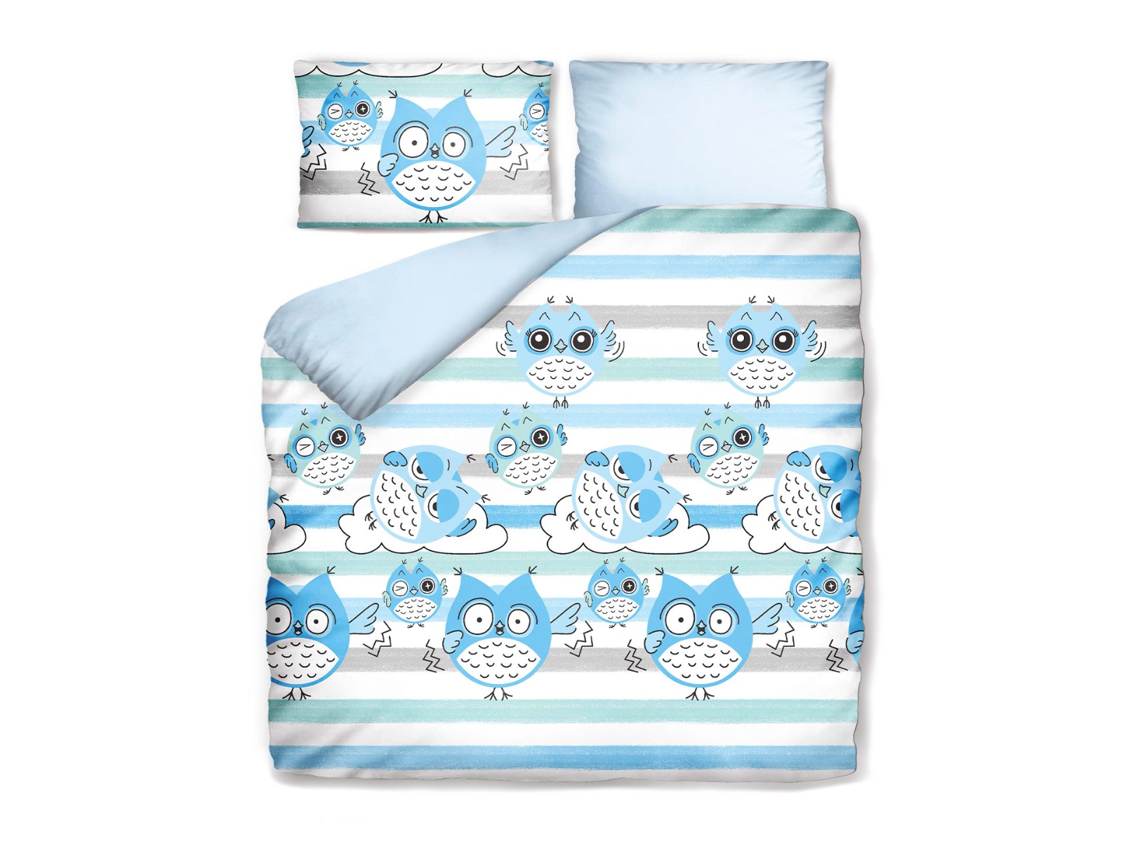 Set lenjerie de pat Bufnite expresive Bed imagine 2022