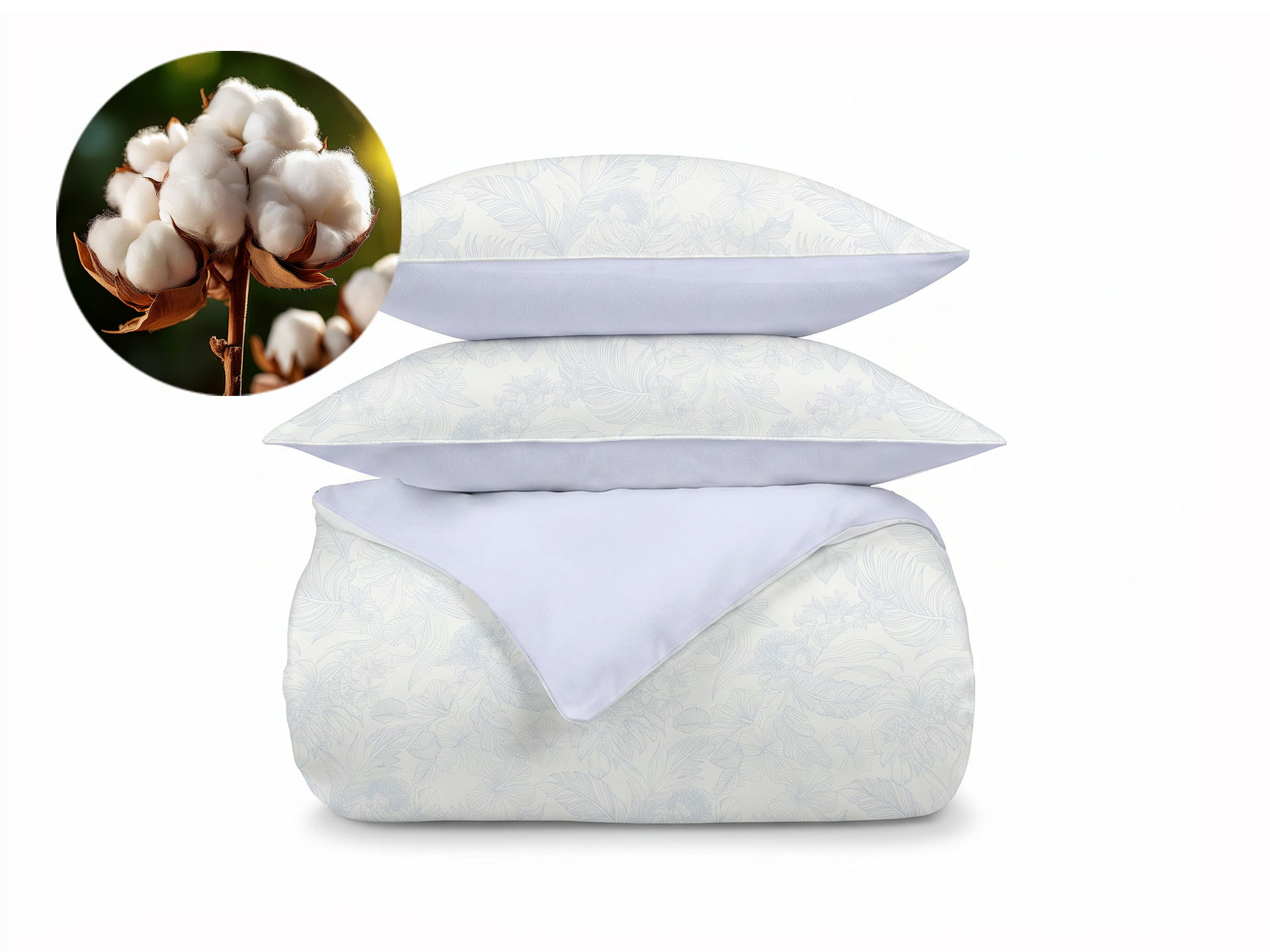 Set lenjerie de pat Dormeo Nature Motive violet