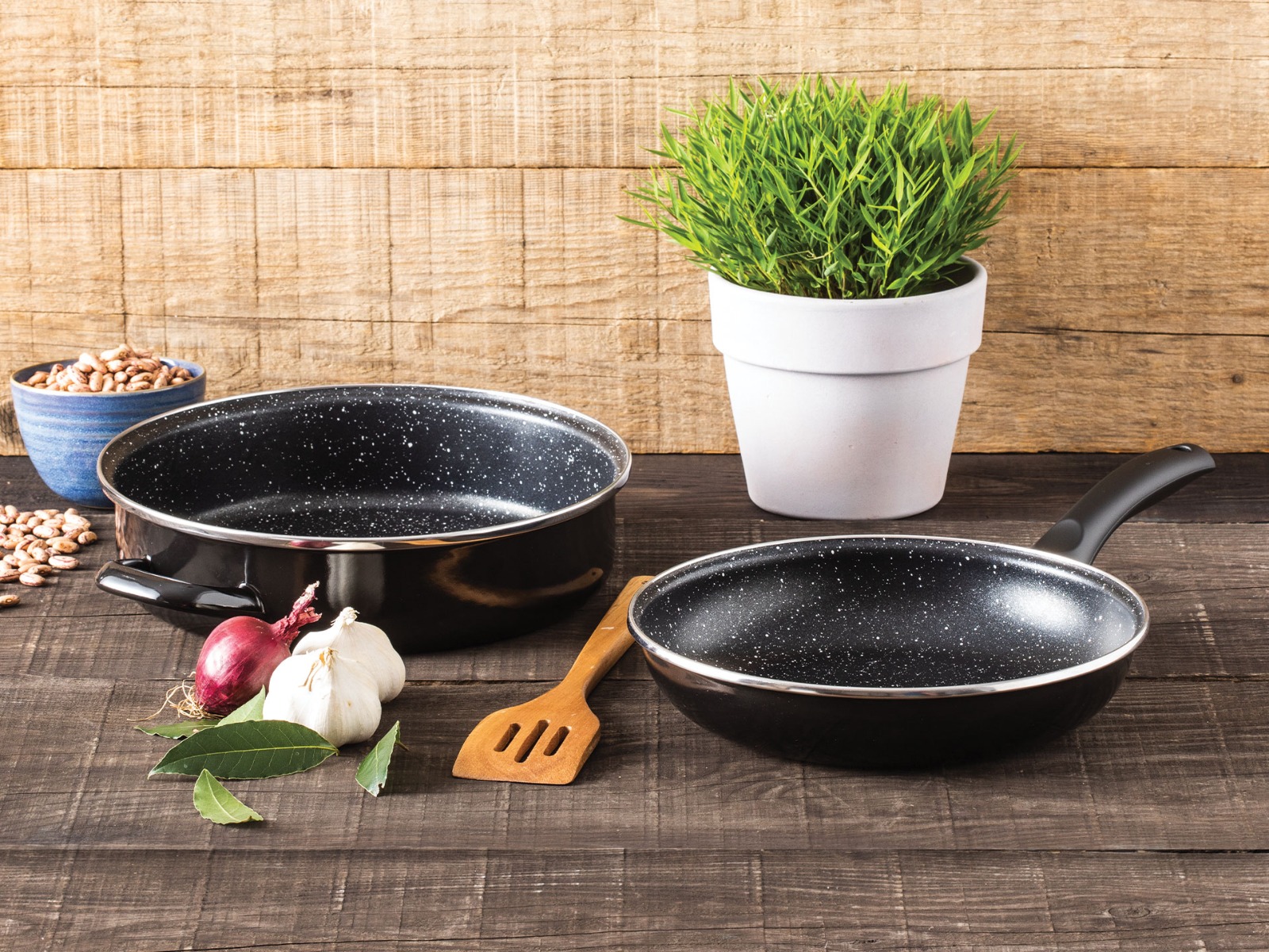 Set Tigaie + Cratita Stone Legend Black