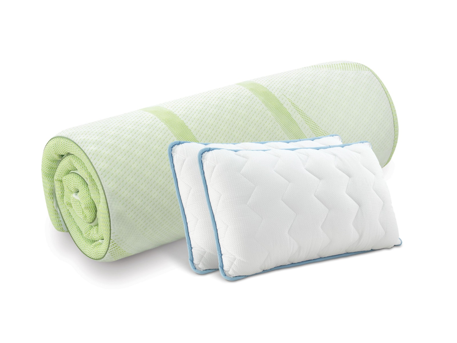 TOPPER DUBLU 160-180 CM NATURE’S ALOE VERA 4 CM II CU 2 PERNE INCLUSE 160-180